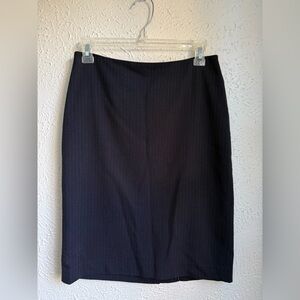 Banana Republic Dark Blue Pinstripe Skirt